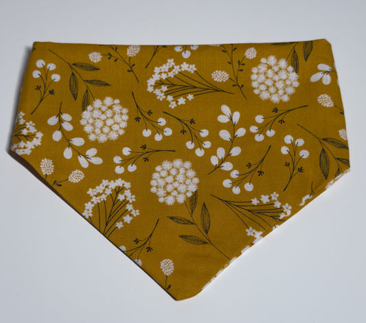 Golden Bloom Dog Bandana 🌿✨